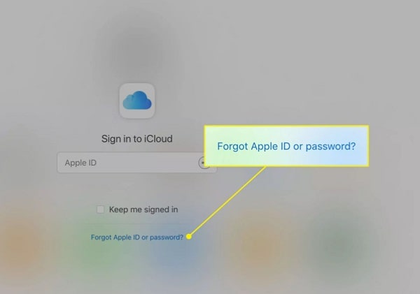 Mot de passe iCloud oublié
