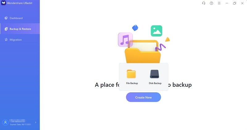 Choisir le disque pour la sauvegarde