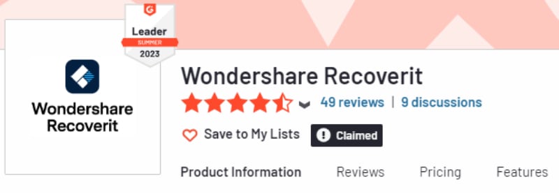 leader in file recovery software mac by g2