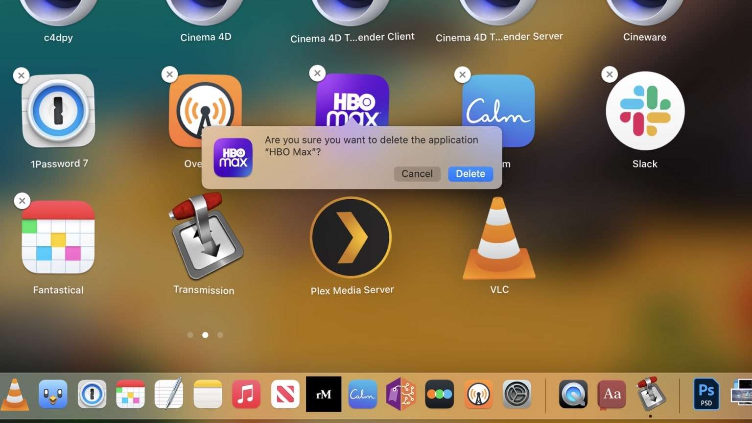 suppression des applications inutilisées