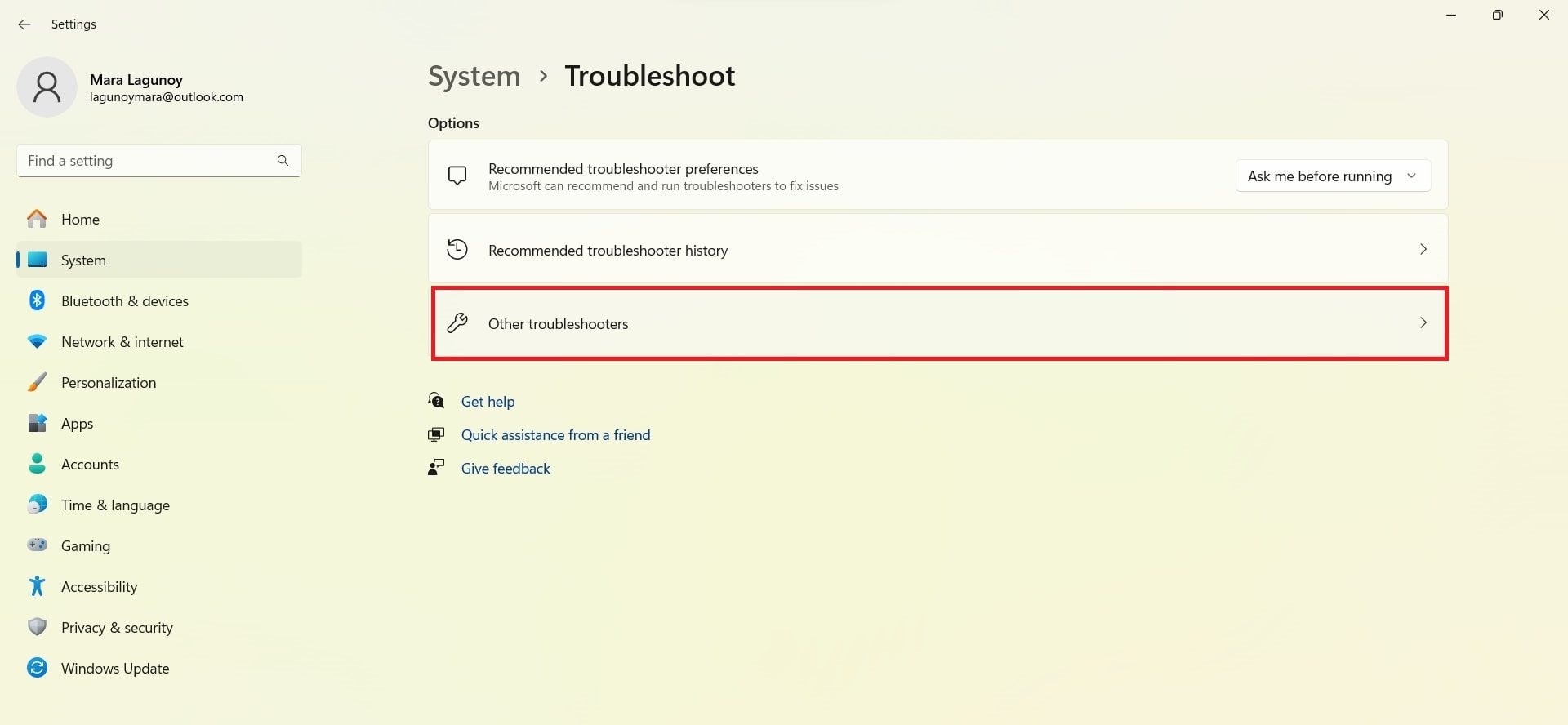 other troubleshooters
