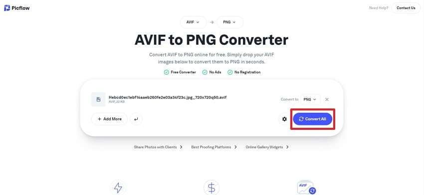 press convert all to start conversion