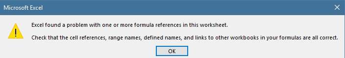 excel showing error with formulas