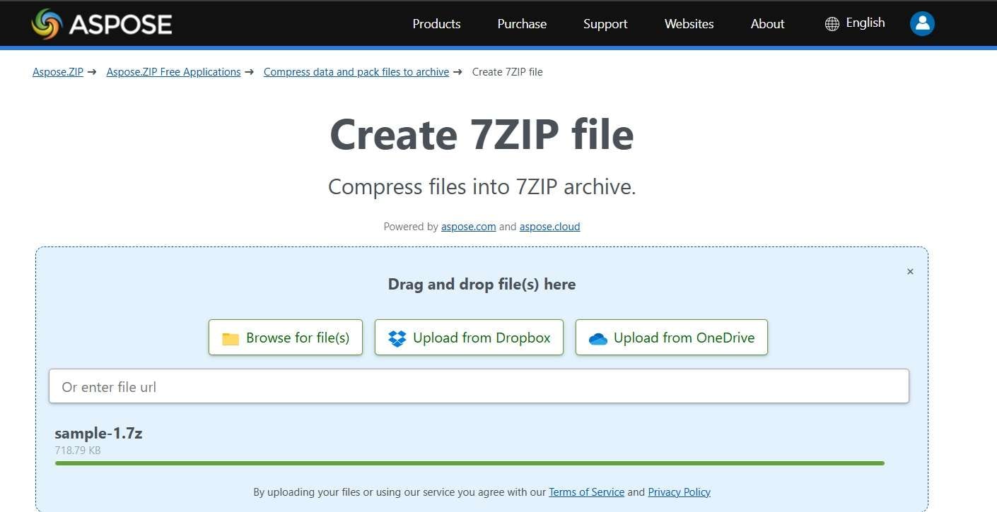 save the 7z files