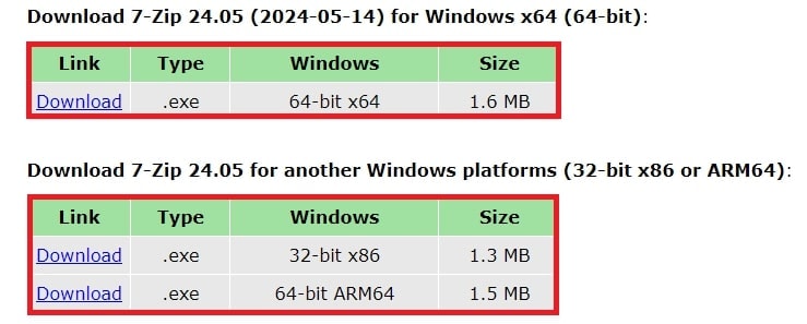 install 7-zip app