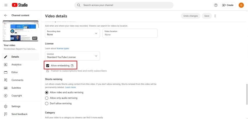 allow embedding