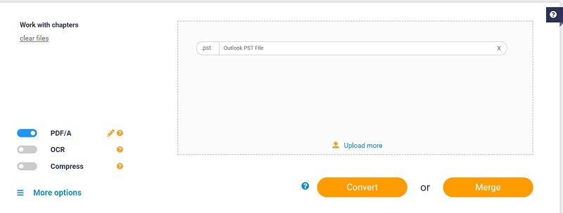 Conversion PDFen PST en PDF