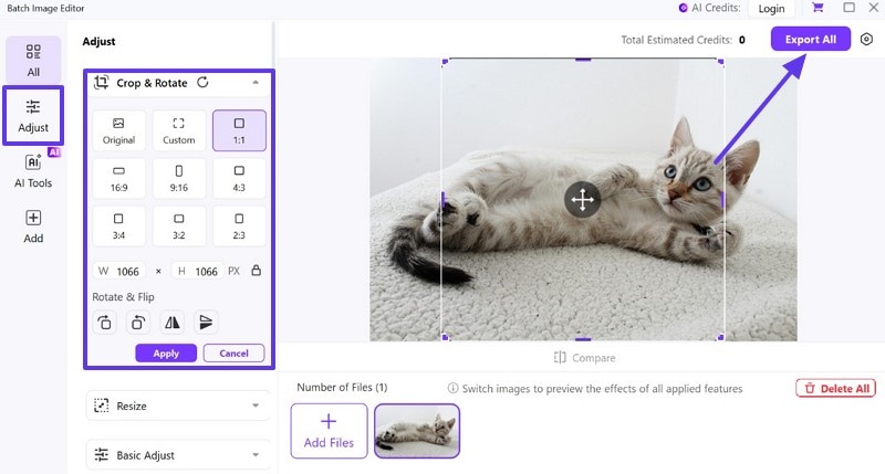rotate images uniconverter