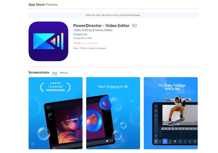 powerdirector app on app store