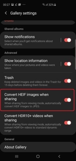 enable heif option