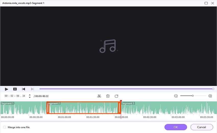 Trim the audio
