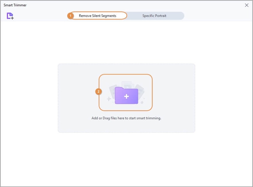 trim vimeo with wondershare smart trimmer load video.